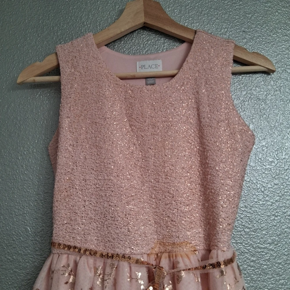 Children's Place Pink & Gold Formal Dress           Size L(10-12)      16
